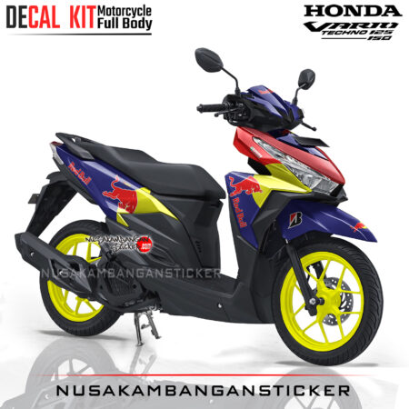 Decal Stiker Honda Vario 125-150 Banteng Biru Sticker Full Body Nusakambangansticker
