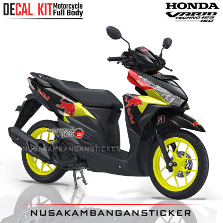 Decal Stiker Honda Vario 125-150 Banteng hitam Sticker Full Body Nusakambangansticker