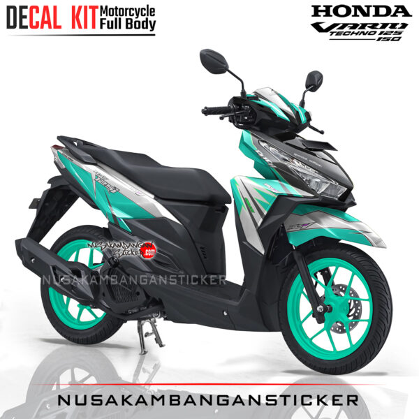 Decal Stiker Honda Vario 125-150 Click Version Hijau Tosca Sticker Full Body Nusakambangansticker