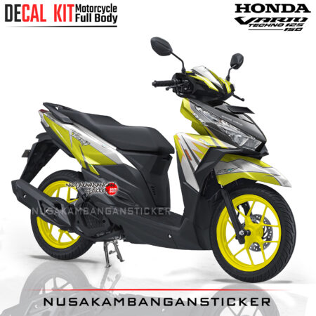 Decal Stiker Honda Vario 125-150 Click Version Kuning Sticker Full Body Nusakambangansticker