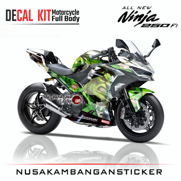 Decal Stiker Kawasaki All New Ninja 250 Fi Hulk Spesial Edition Sticker Full Body Nusakambangan Sticker