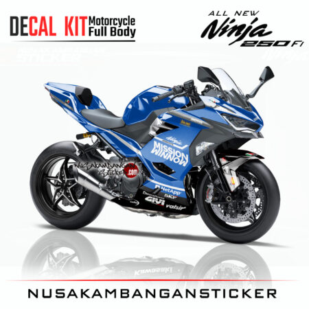 Decal Stiker Kawasaki All New Ninja 250 Fi Mission Winow Sticker Full Body Nusakambangan Sticker