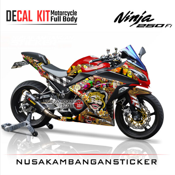 Decal Stiker Kawasaki Ninja 250 Fi Barong Bali Sticker Full Body Nusakambangansticker