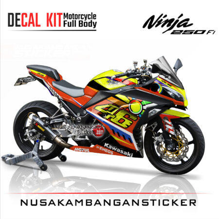 Decal Stiker Kawasaki Ninja 250 Fi SUN MOON 46 Sticker Full Body Nusakambangansticker