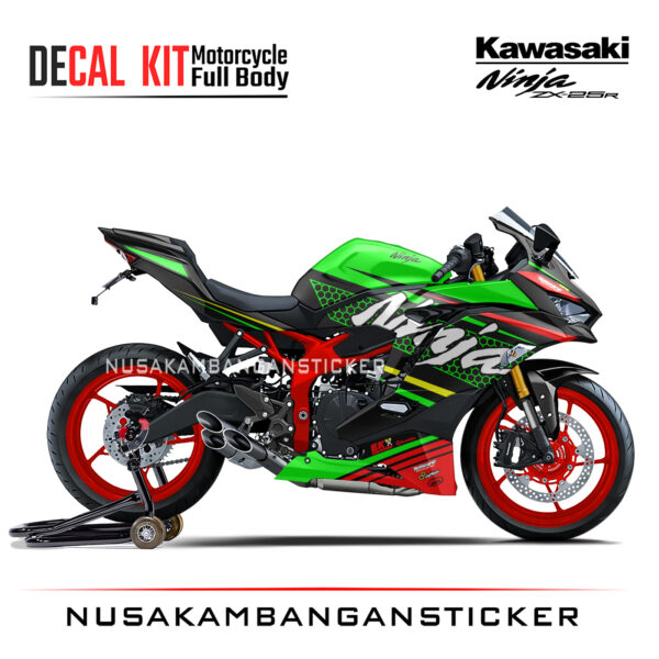 Decal Stiker Kawasaki Ninja ZX25R Livery KRT Hijau Sticker Full Body Nusakambangansticker