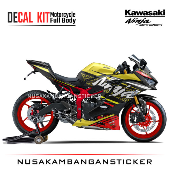 Decal Stiker Kawasaki Ninja ZX25R Livery KRT Kuning Sticker Full Body Nusakambangansticker