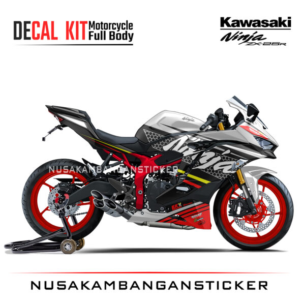 Decal Stiker Kawasaki Ninja ZX25R Livery KRT Putih Sticker Full Body Nusakambangansticker