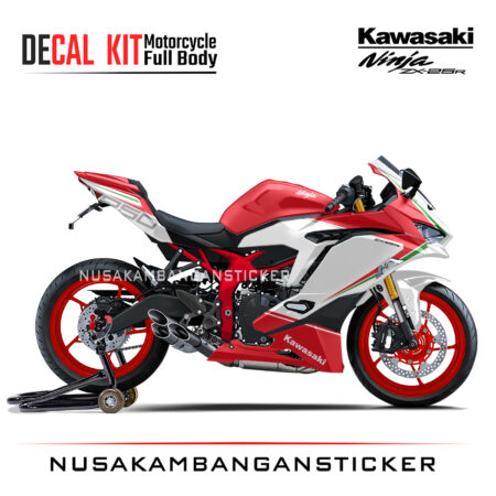Decal Stiker Kawasaki Ninja ZX25R Livery Panigale Merah Sticker Full Body Nusakambangansticker