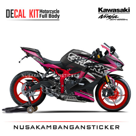 Decal Stiker Kawasaki Ninja ZX25R Livery Sharks Pink Sticker Full Body Nusakambangansticker
