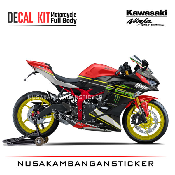 Decal Stiker Kawasaki Ninja ZX25R Merah Spesial Edition Sticker Full Body