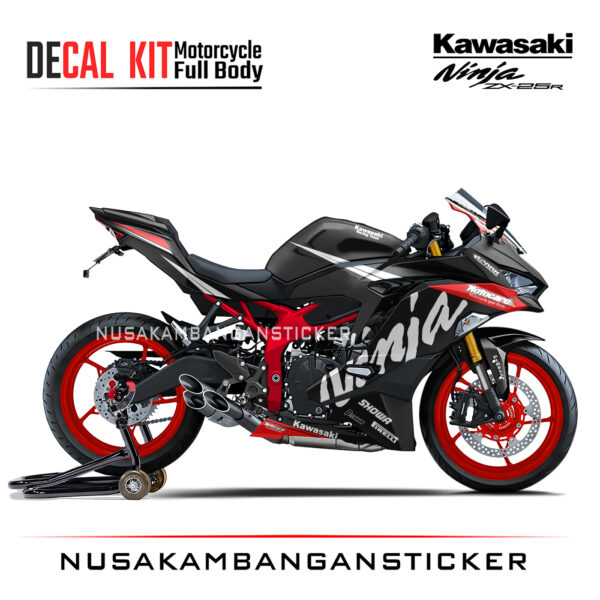 Decal Stiker Kawasaki Ninja ZX25R Motocard Hitam Sticker Full Body Nusakambangansticker