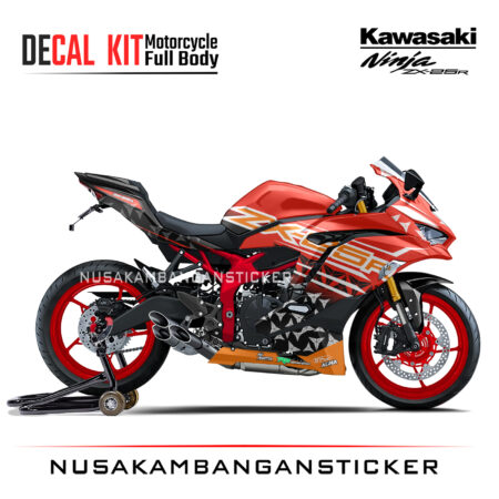 Decal Stiker Kawasaki Ninja ZX25R Orens Star Sticker Full Body Nusakambangansticker