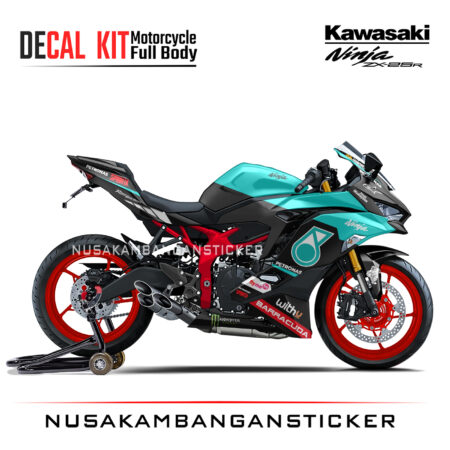 Decal Stiker Kawasaki Ninja ZX25R Petronas Biru Sticker Full Body Nusakambangansticker