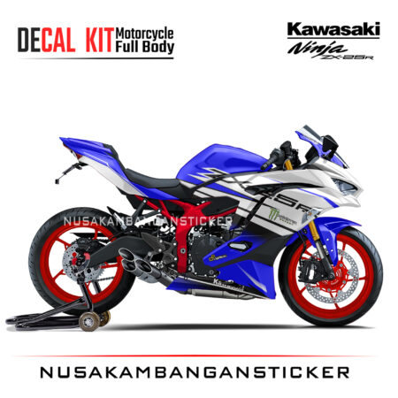 Decal Stiker Kawasaki Ninja ZX25R Racing Biru Sticker Full Body Nusakambangansticker