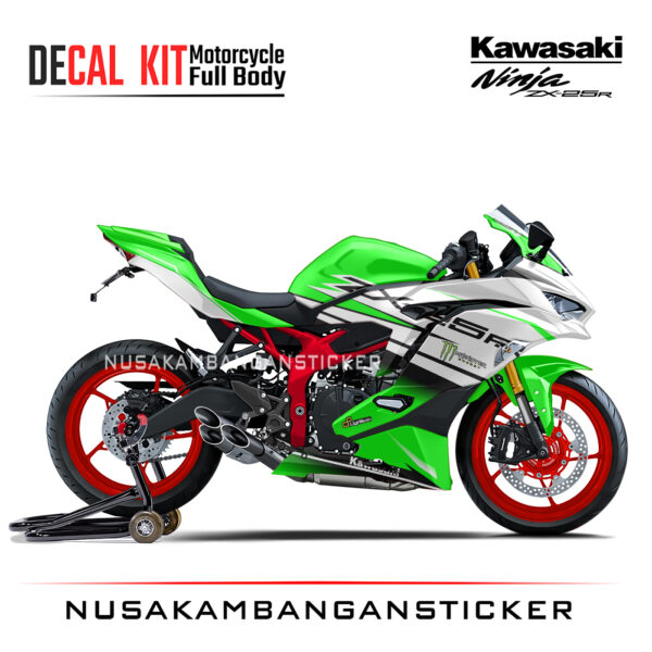 Decal Stiker Kawasaki Ninja ZX25R Racing Hijau Sticker Full Body Nusakambangansticker