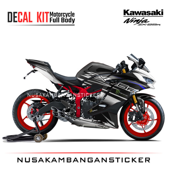 Decal Stiker Kawasaki Ninja ZX25R Racing Hitam Sticker Full Body Nusakambangansticker