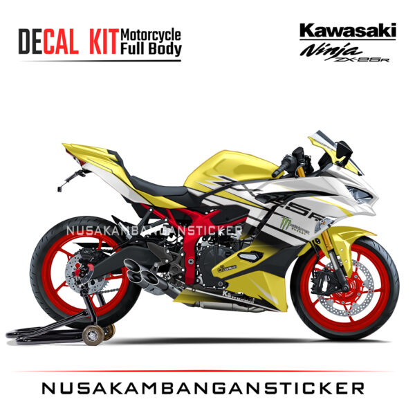 Decal Stiker Kawasaki Ninja ZX25R Racing Kuning Sticker Full Body Nusakambangansticker