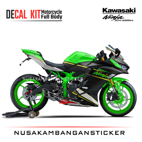 Decal Stiker Kawasaki Ninja ZX25R Strip Hijau Sticker Full Body Nusakambangansticker