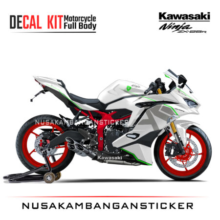 Decal Stiker Kawasaki Ninja ZX25R Trickstar Putih Sticker Full Body Nusakambangansticker