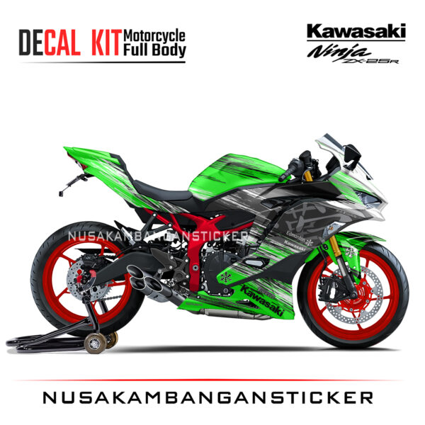 Decal Stiker Kawasaki Ninja ZX25R Winter Test Hijau Sticker Full Body Nusakambangansticker