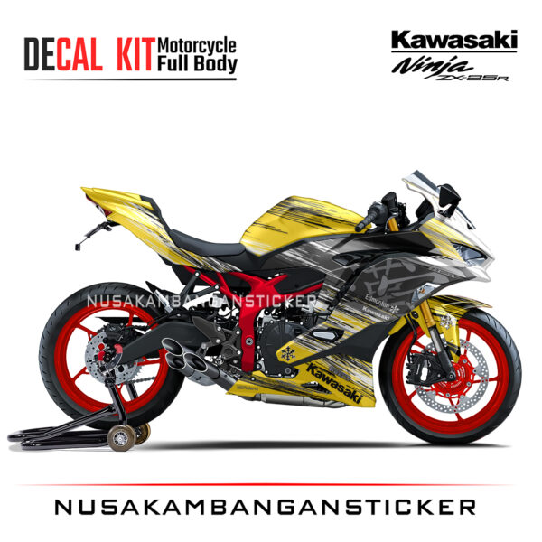 Decal Stiker Kawasaki Ninja ZX25R Winter Test Kuning Sticker Full Body Nusakambangansticker