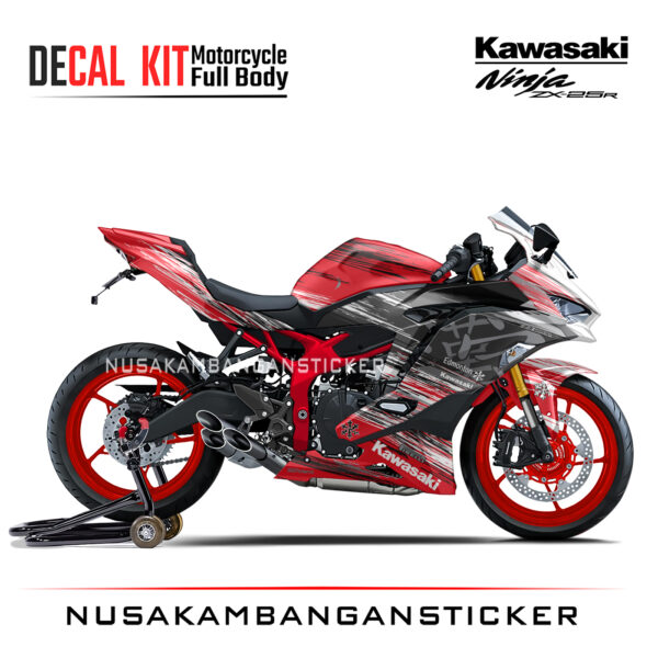 Decal Stiker Kawasaki Ninja ZX25R Winter Test Merah Sticker Full Body Nusakambangansticker