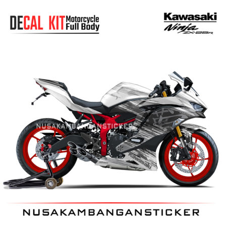 Decal Stiker Kawasaki Ninja ZX25R Winter Test Putih Sticker Full Body Nusakambangansticker
