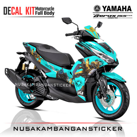 Decal-Yamaha All New Aerox Connected 155 Bumblebe Tosca 02 Sticker Full Body Nusakambangan Sticker