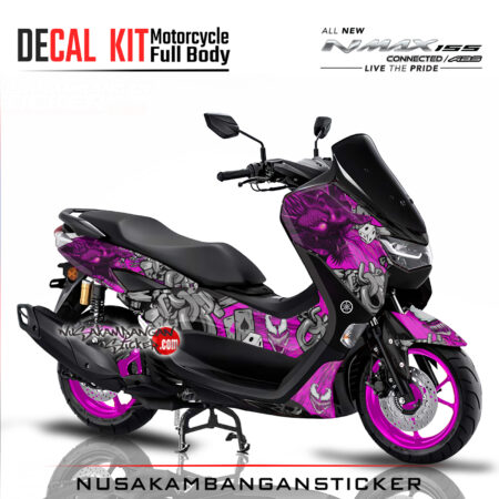 Decal stiker all new nmax 155 DRAGON VENOM PINK Stiker Full Body Nusakambangansticker