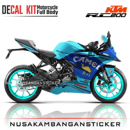 DECAL KIT STICKER KTM RC200 GRAFIS CAMEL RACING TOSCA03 KTM GRAPHIC MOTORCYCLE