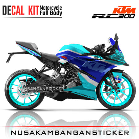 DECAL KIT STICKER KTM RC200 GRAFIS GRAPHICKIT RC TOSCA01 KTM GRAPHIC MOTORCYCLE