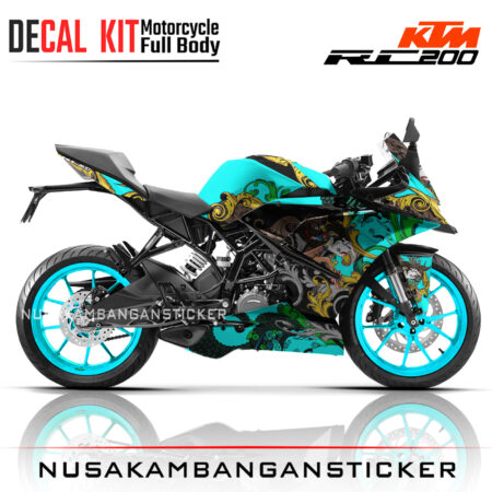 DECAL KIT STICKER KTM RC200 GRAFIS WAYANG CULLTURE TOSCA02 KTM GRAPHIC MOTORCYCLE