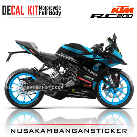 DECAL KIT STICKER KTM RC200 PETRONAS TOSCA01 KTM GRAPHIC MOTORCYCLE