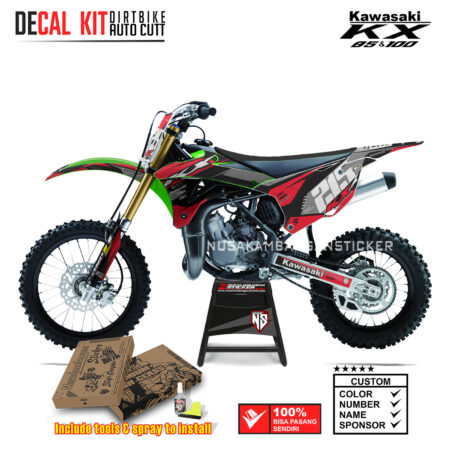DECAL KIT STICKER KX 85 KX 100 ONE PROTAPER RACING RED03 KAWASAKI GRAPHIC KIT MOTOCROSS