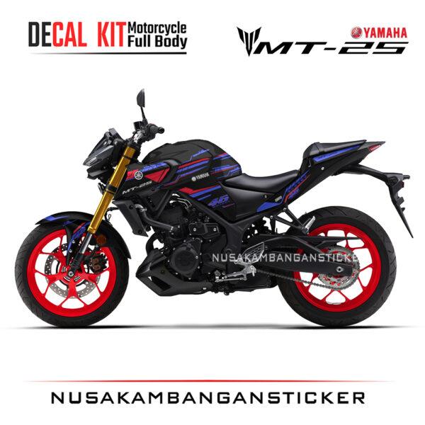 DECAL KIT STICKER YAMAHA MT25 2020 DESAIN 46 PROJECT 03 STICKER FULL BODY