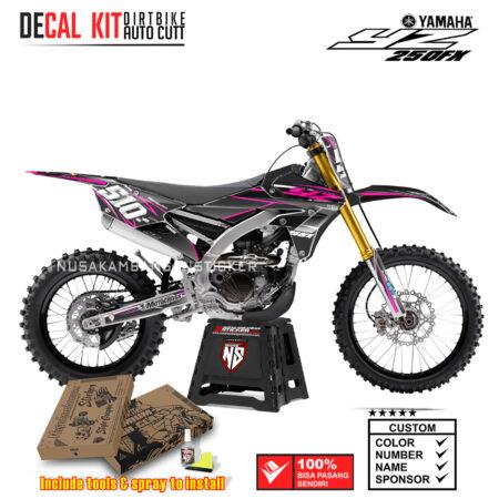 DECAL KIT SUPERMOTO DIRTBIKE YAMAHA YZ250FX GRAFIS GREEN MOTOCROSS RACIING PINK03 STICKER DECALS