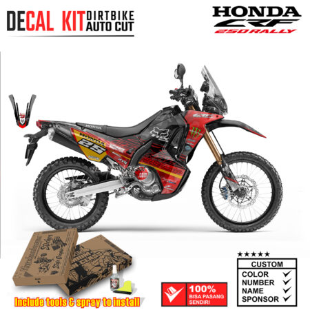 Decal Kit Dirtbike Supermoto sticker Honda CRF 250 Rally Supermoto 01 Graphic Kit