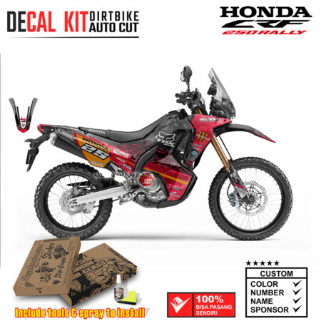 Decal Kit Dirtbike Supermoto sticker Honda CRF 250 Rally Supermoto 07 Graphic Kit