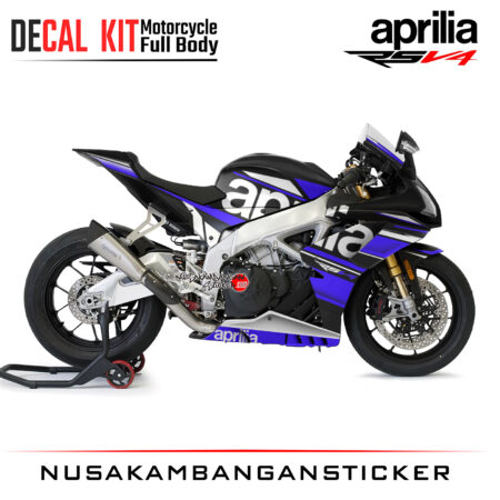 Decal Kit Sticker Aprilia RSV4 RF Black Purple Big Bike Decal Modification