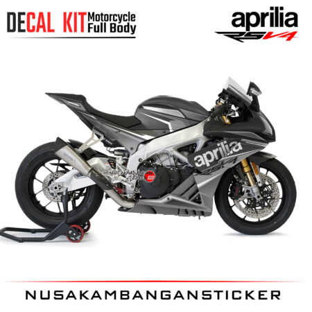 Decal Kit Sticker Aprilia RSV4 RF Kit Grey Big Bike Decal Modification