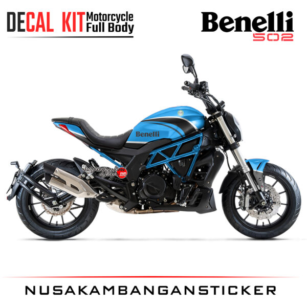 Decal Kit Sticker Beneli 502C Blue Graphic Big Bike Decal Modification