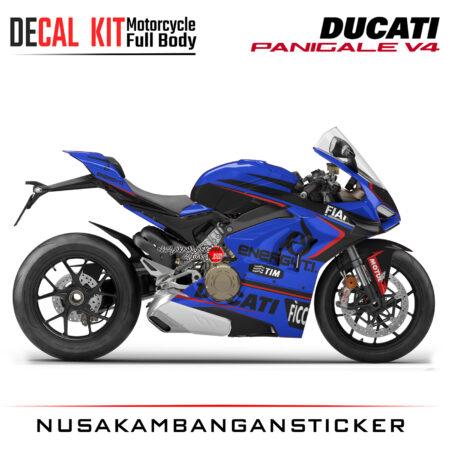 Decal Kit Sticker Ducati Panigale V4 Blue Energyti Graphic Superbike Decal Stickers