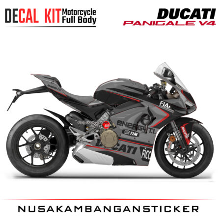 Decal Kit Sticker Ducati Panigale V4 Grey Energyti Graphic Superbike Decal Stickers