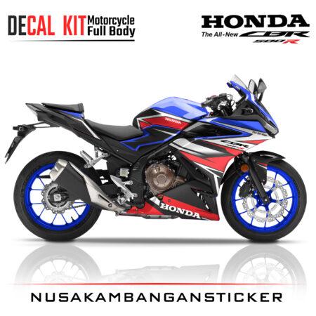 Decal Kit Sticker Honda All New CBR 600 R Graphic Blue Big Bike Decal Modification