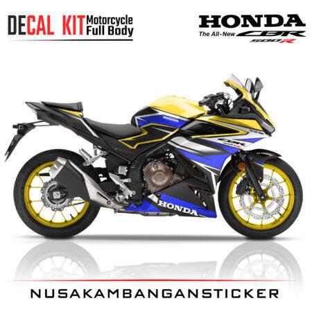 Decal Kit Sticker Honda All New CBR 600 R Graphic Yelow Big Bike Decal Modification