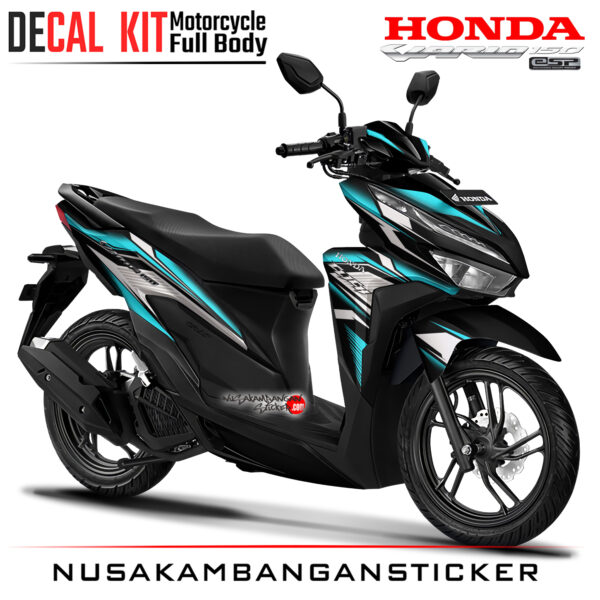 Decal Kit Sticker Honda All New Vario 125 - 150 Authenthic Blue Stiker Full Body