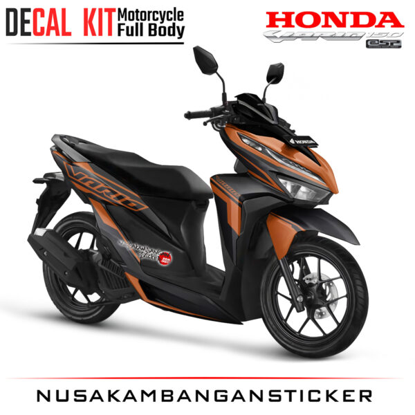 Decal Kit Sticker Honda All New Vario 125 - 150 Black Brown Stabilo Stiker Full Body