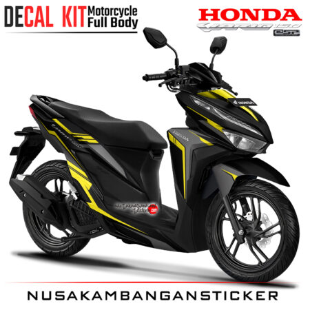 Decal Kit Sticker Honda All New Vario 125 - 150 Black Grey Stiker Full Body