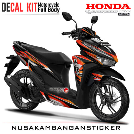 Decal Kit Sticker Honda All New Vario 125 - 150 Black Street Graphic Motorcycle Stiker