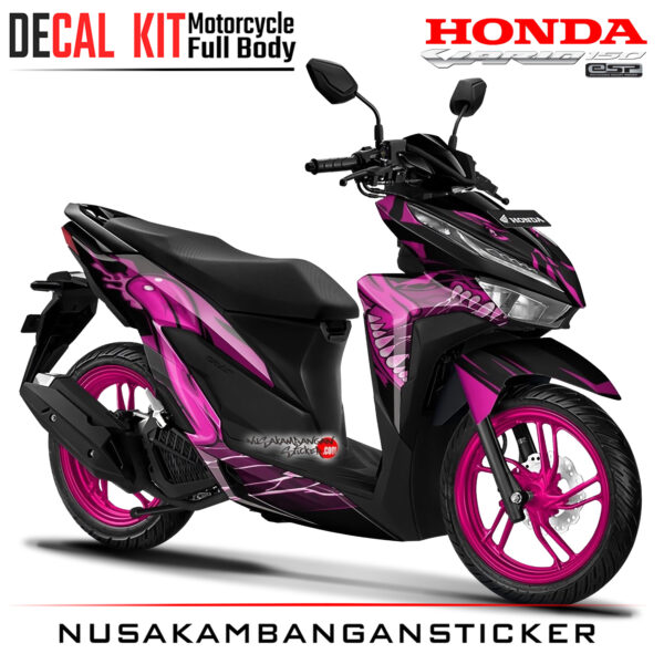 Decal Kit Sticker Honda All New Vario 125 - 150 Pink Zunge Sticker Full Body
